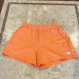 The North Face Women's Vibrant Orange Athletic Fleece/Sweat Shorts Size M